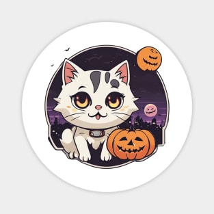 spooky cat Magnet